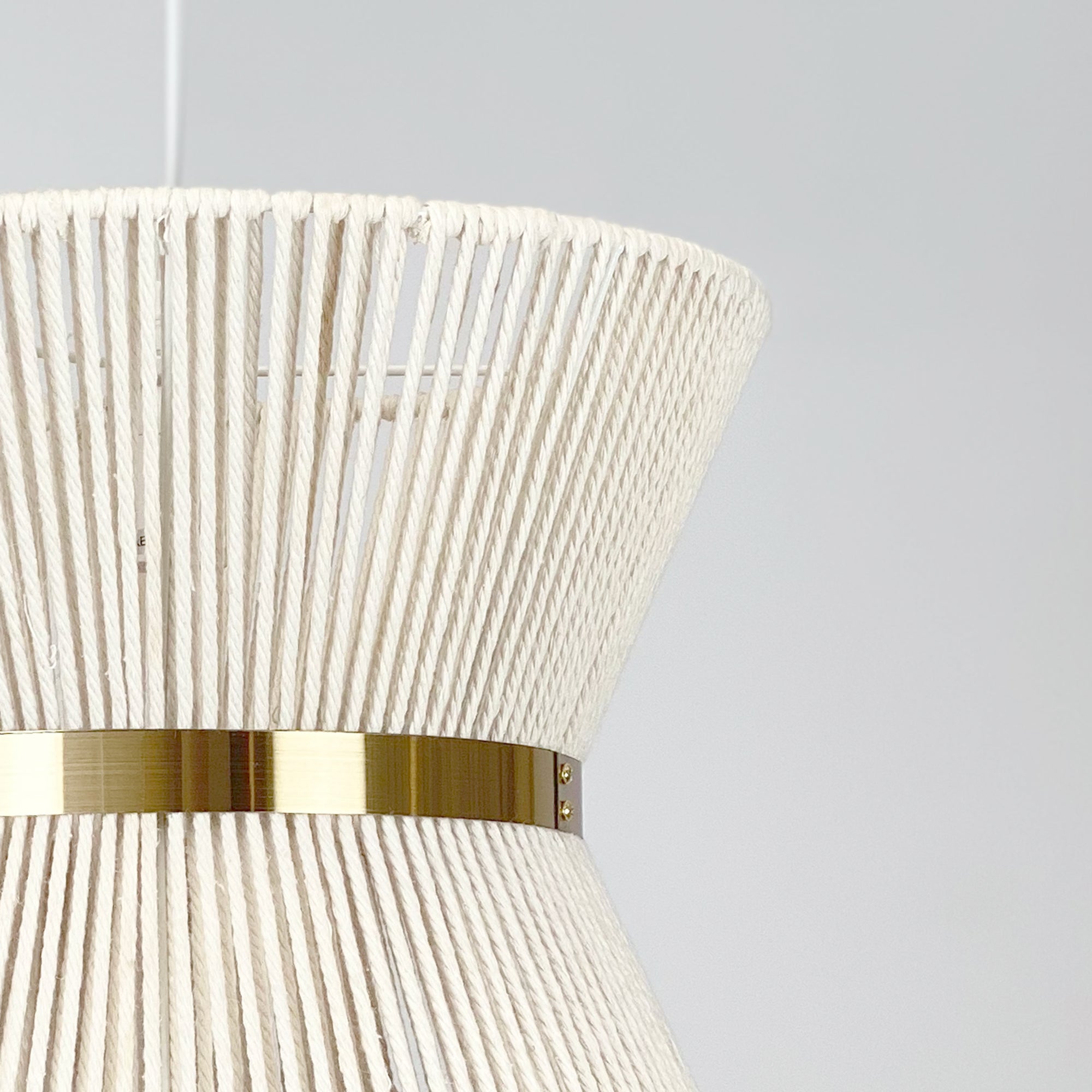Samara Rope Pendant Light - Stylish White Design for Modern Spaces