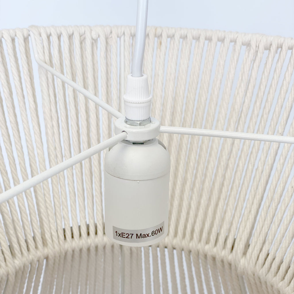 Samara Rope Pendant Light - Stylish White Design for Modern Spaces