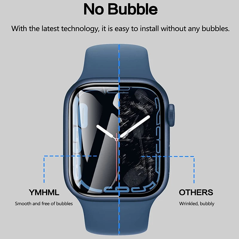 3D Curved Screen Protectors for Apple Watch - All Series Compatible