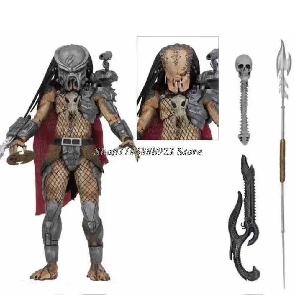 Ultimate Jungle Hunter Predator Alien Figure - Shaman Elder Model Toy