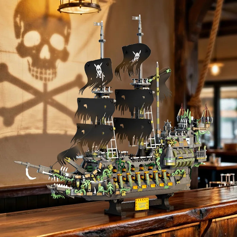 2434Pcs Flying Dutchman Pirate Ship Building Blocks Model for Kids