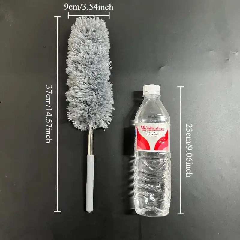 47" Extendable Microfiber Duster Pole - Washable & Versatile Cleaning Tool