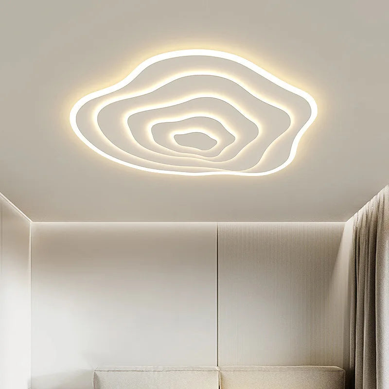 Nordic Ultra Thin Irregular LED Ceiling Light - Cloud Design