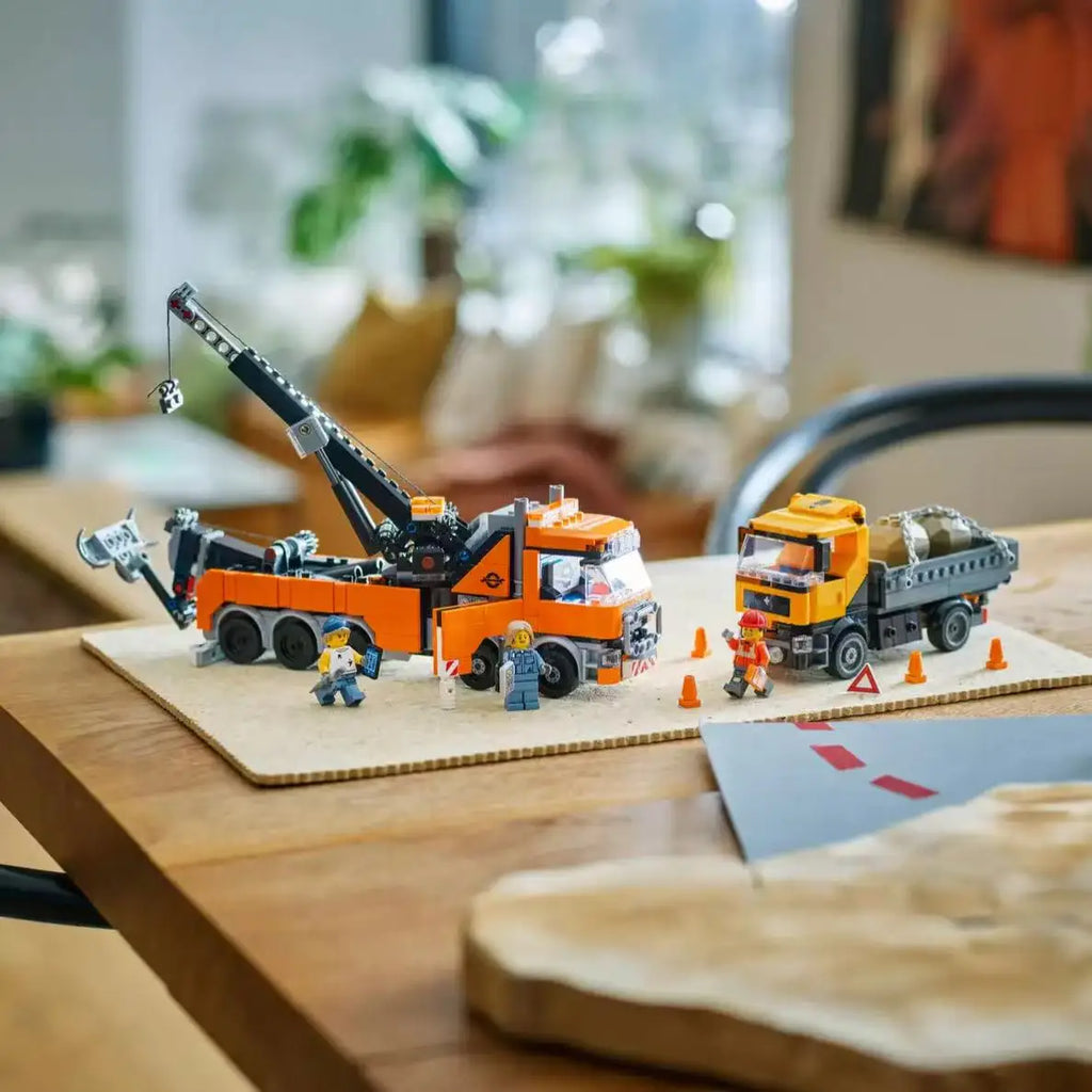 City Series Heavy Tower Crane Truck - Perfect Gift for Kids & Adults