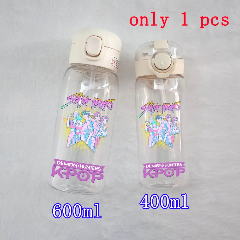 K-Pop Large Capacity Water Bottle - 400ML to 600ML for Fans
