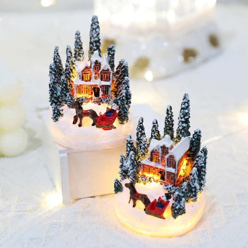 Enchanting Christmas House LED Night Light - Perfect Holiday Decor