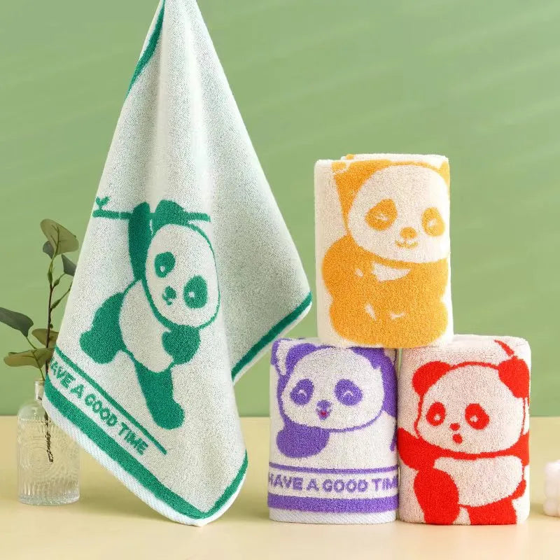 Soft Cartoon Hand Towel for Kids - Quick-Dry Cotton 25x50cm