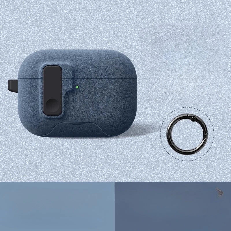 Silicone AirPods Pro 3 Case with Secure Lock & Phone Stand