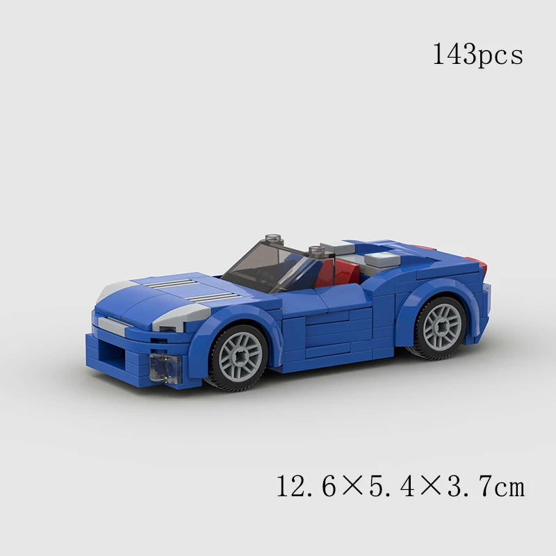 City Speed Convertible Racing Car Building Blocks - Ultimate DIY Model