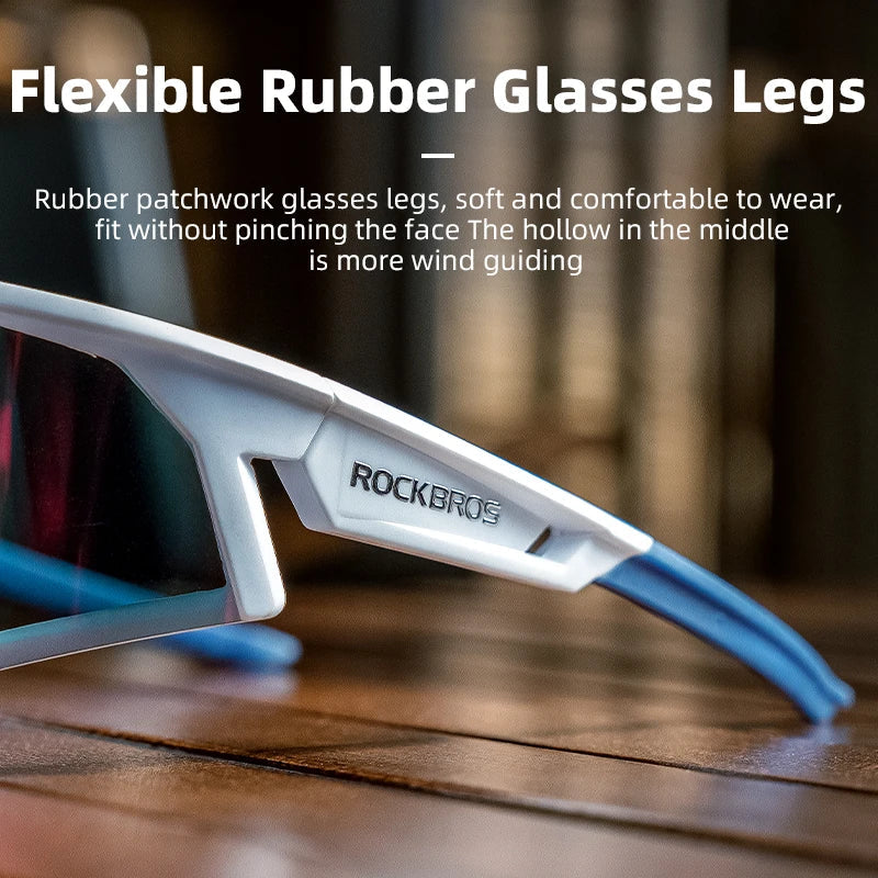 ROCKBROS Photochromic Polarized Cycling Glasses - Ultra UV400 Protection