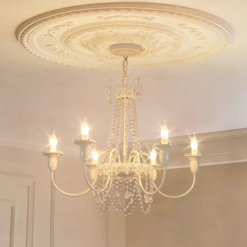 Elegant Adjustable Crystal Chandelier for Living Room & Bedroom