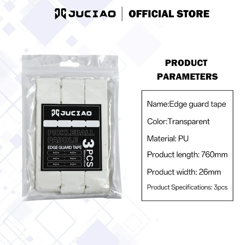 JUCiAO Pickleball Paddle Protective Edge Guard Tape (3 Pcs)
