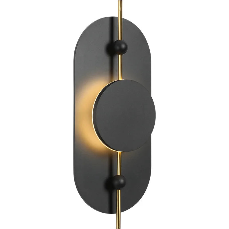 Modern LED Wall Lamp - Elegant Wooden Shade for Living Space