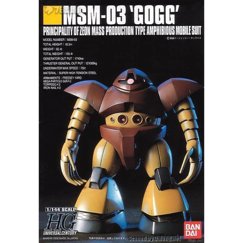 Bandai Gundam Model Kit MSM-03 Gogg - Collectible Anime Figure