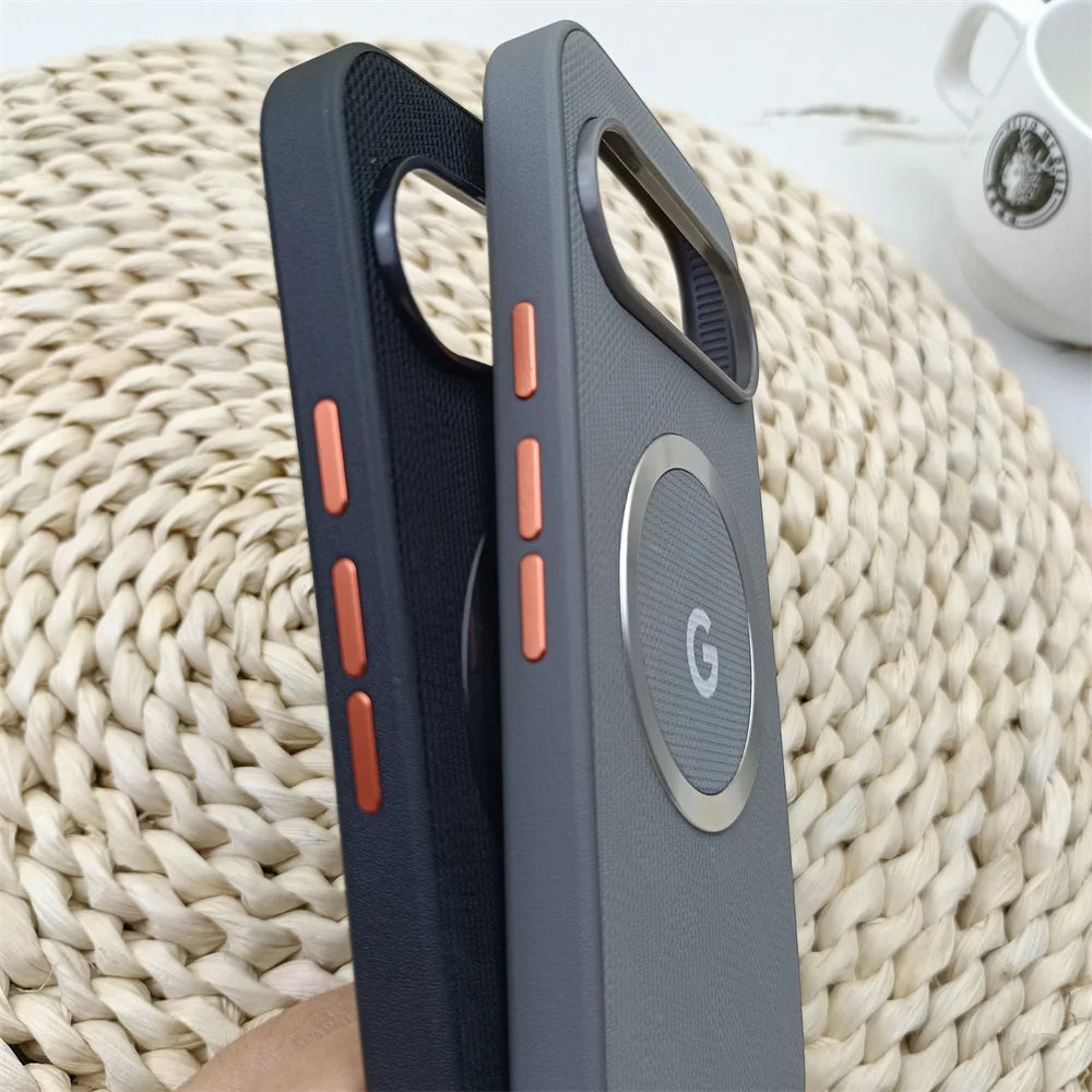 Grid Pattern Magnetic Case for Google Pixel 9/10 - Durable & Wireless