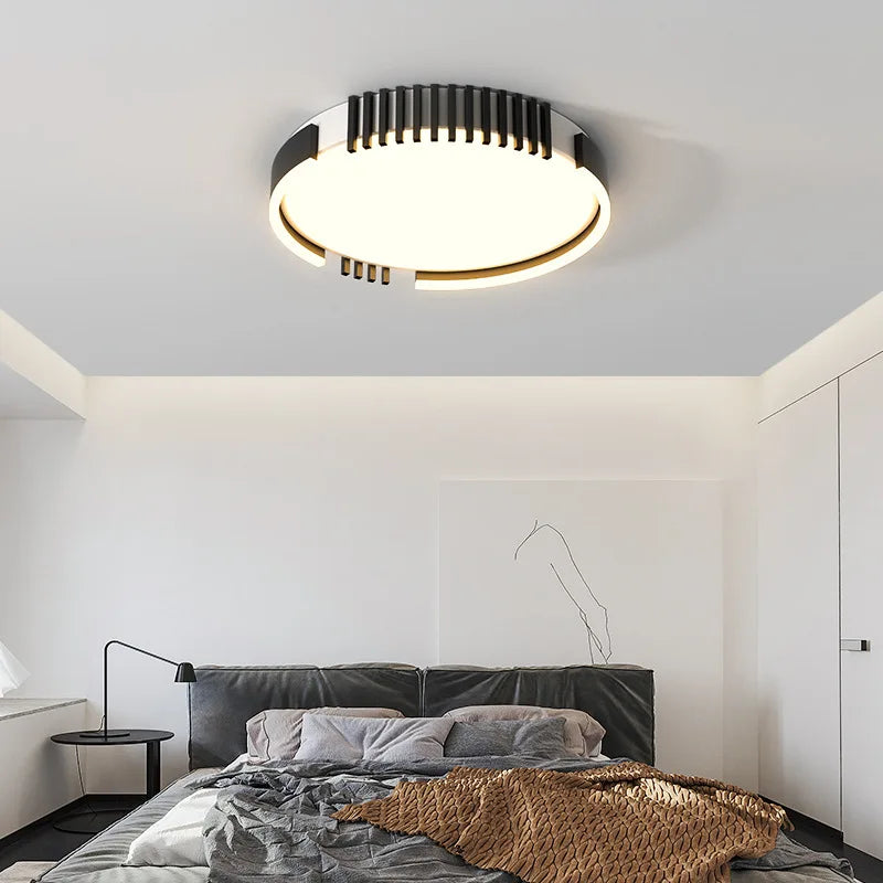 Modern Nordic LED Ceiling Light - Dimmable Metal Fixture