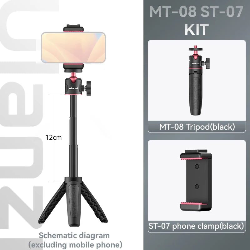 Ulanzi MT-08 Foldable Mini Tripod - Lightweight & Portable