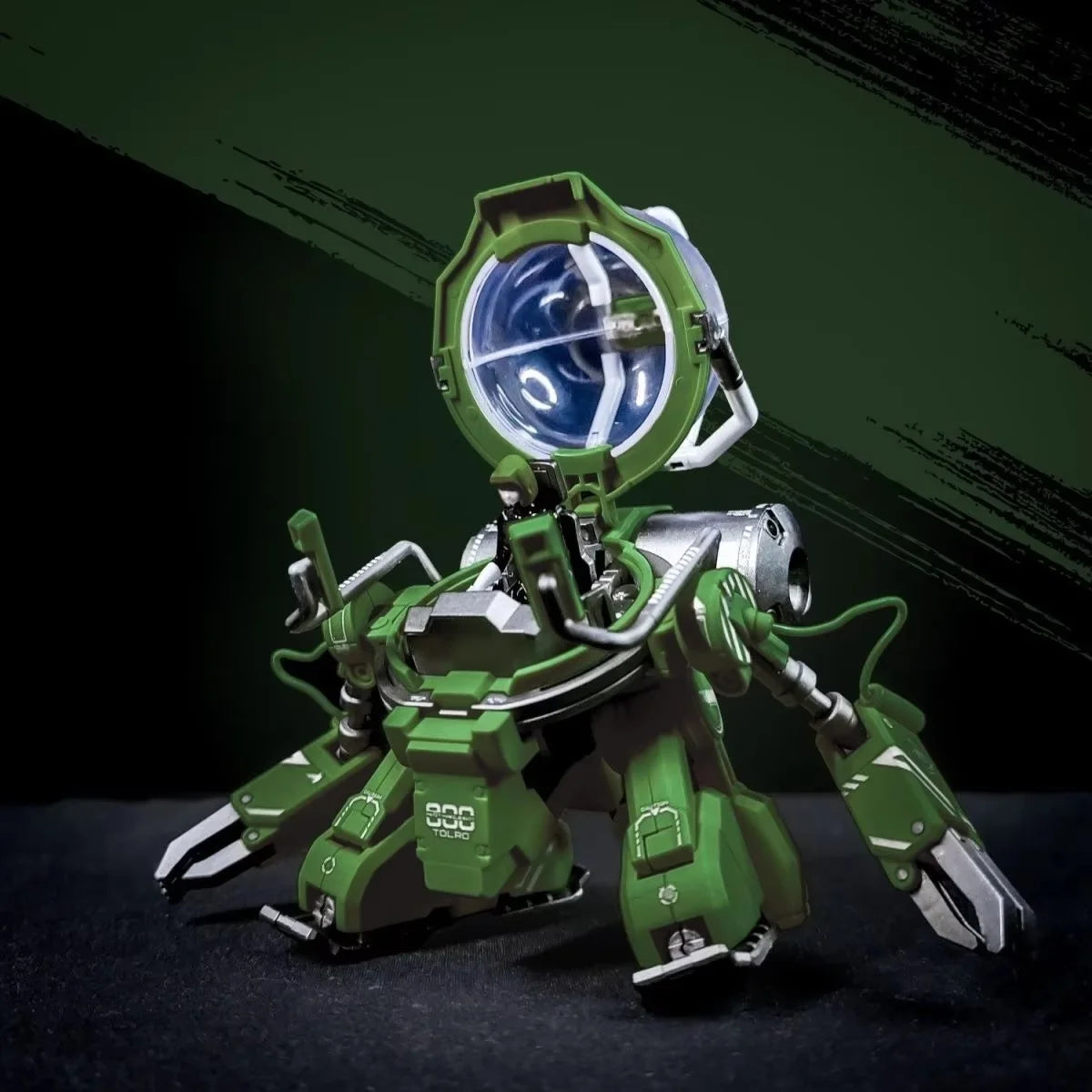 Hg 1/144 Tolro-800 Construction Robot Model Action Figure - Army Green