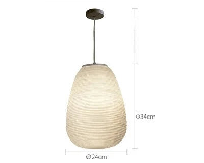 Elegant LED Cocoon Pendant Light - Modern Wabi-Sabi Design