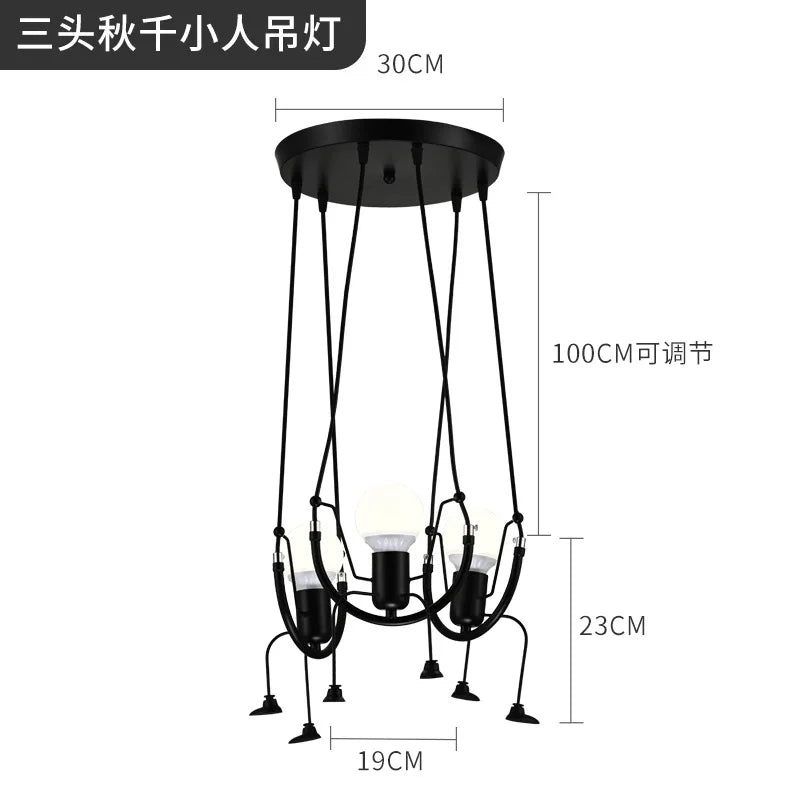Modern Nordic Iron Art Pendant Lamp for Stylish Living Spaces