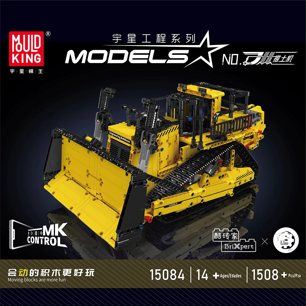 MOULD KING 15084 Remote Control Engineering Truck Building Block Set
