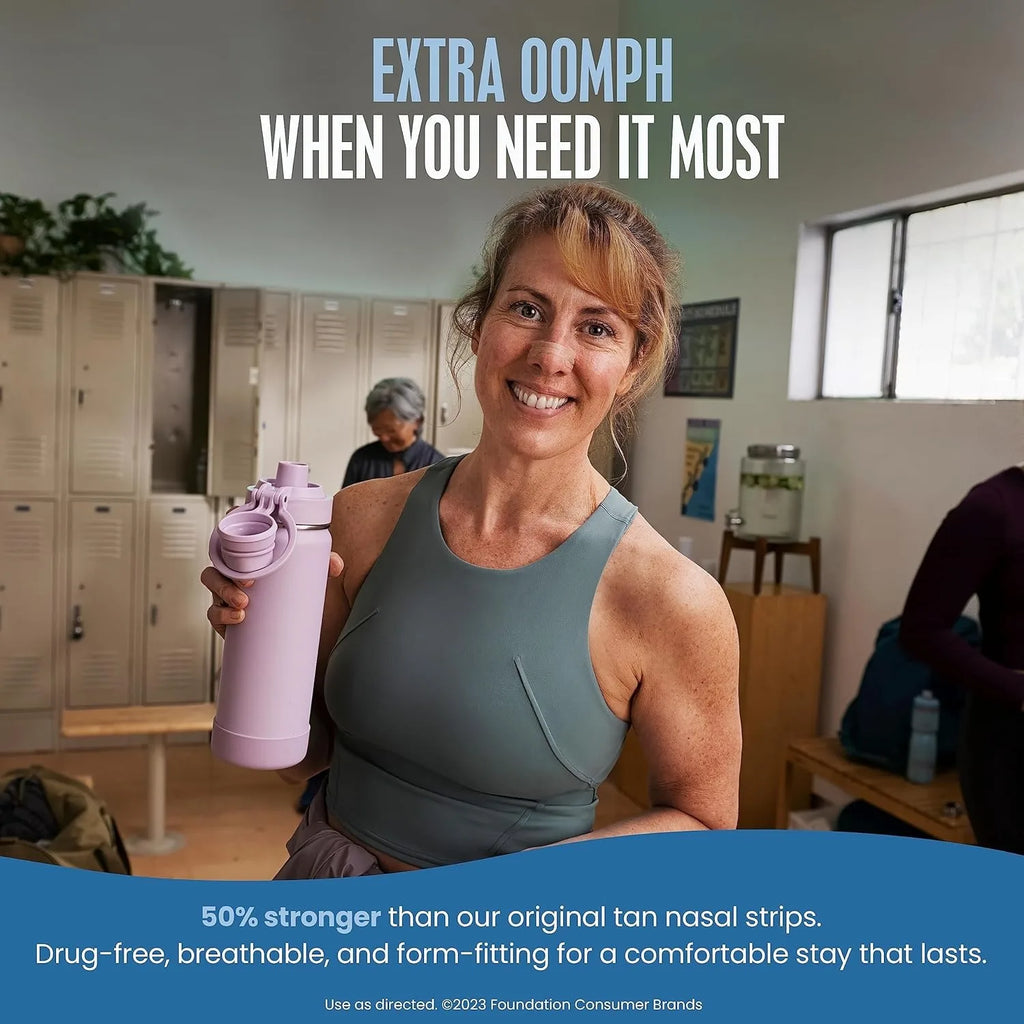 Extra Strength Nasal Strips - Drug-Free Snoring Relief & Congestion Aid