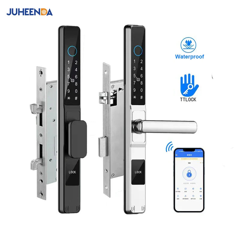 Smart Waterproof Sliding Door Lock with TTLock & Alexa Integration