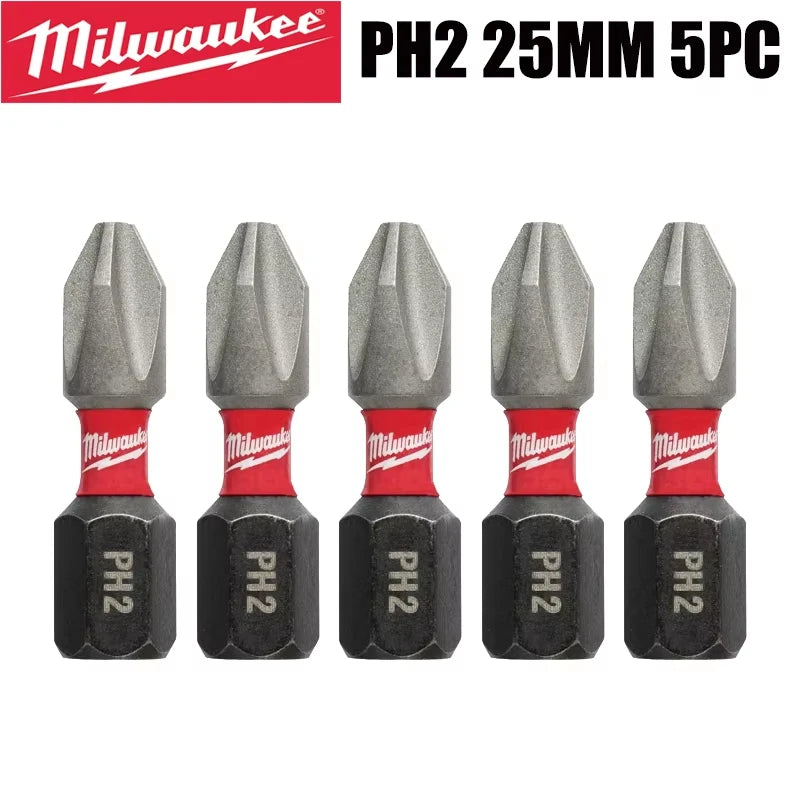 Milwaukee Shockwave PH2 Impact Drill Bits Set - Durable & Versatile