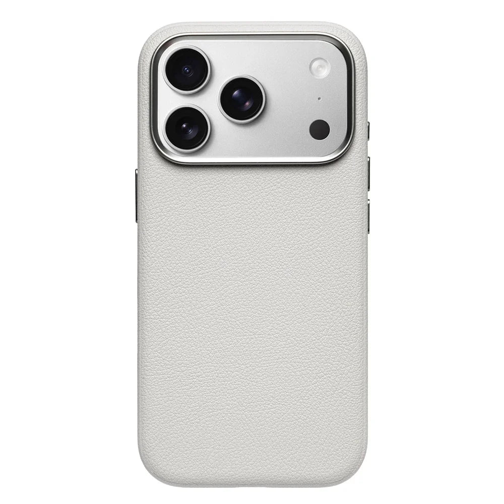 Luxury PU Leather Shockproof Case for iPhone 17 Pro Max - MagSafe Ready