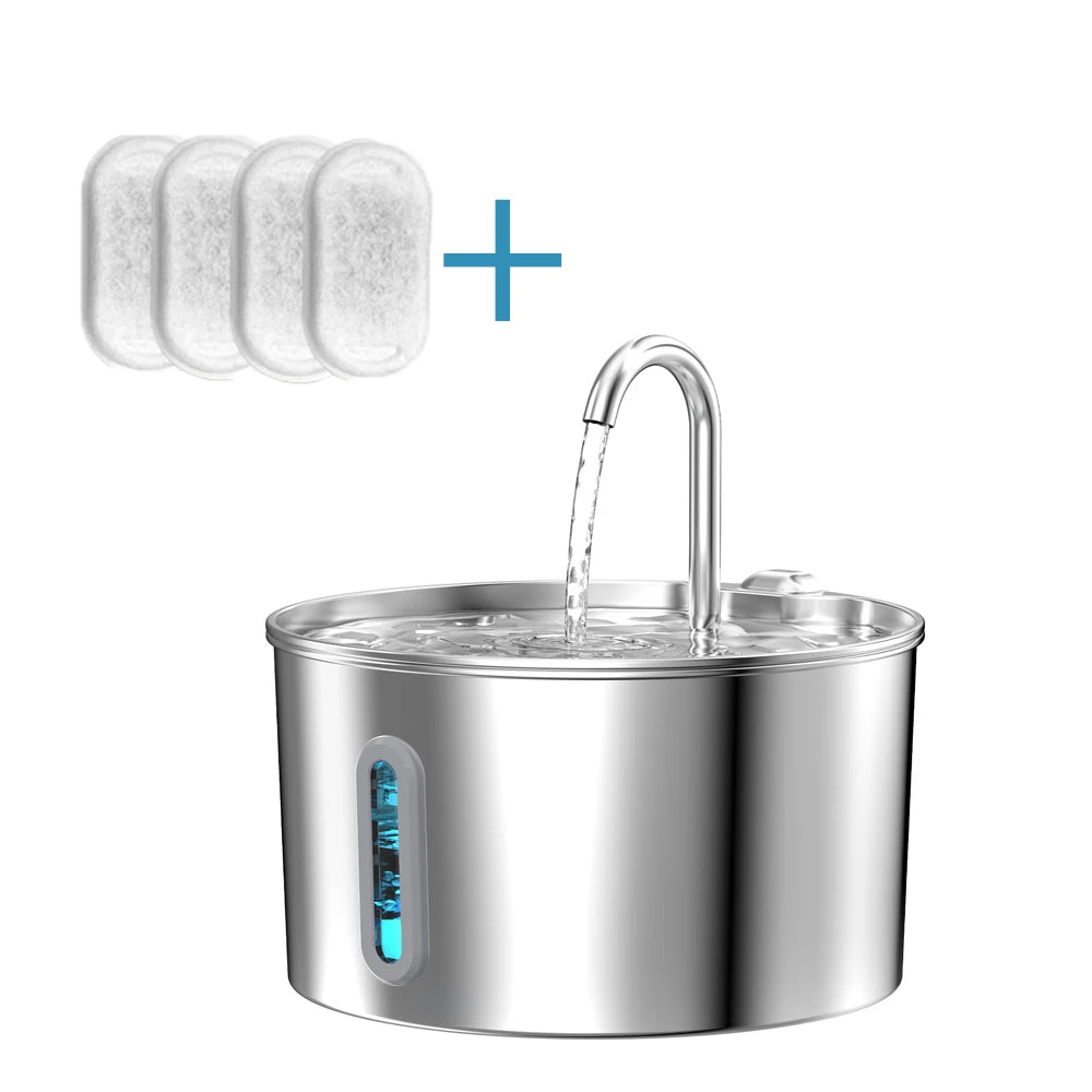 ZKYJ Automatic Cat & Dog Water Fountain | Stainless Steel Design