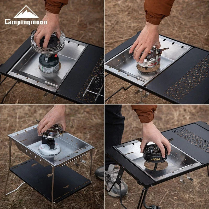 CAMPINGMOON CK-25PG Stainless Steel Outdoor Furnace Plate