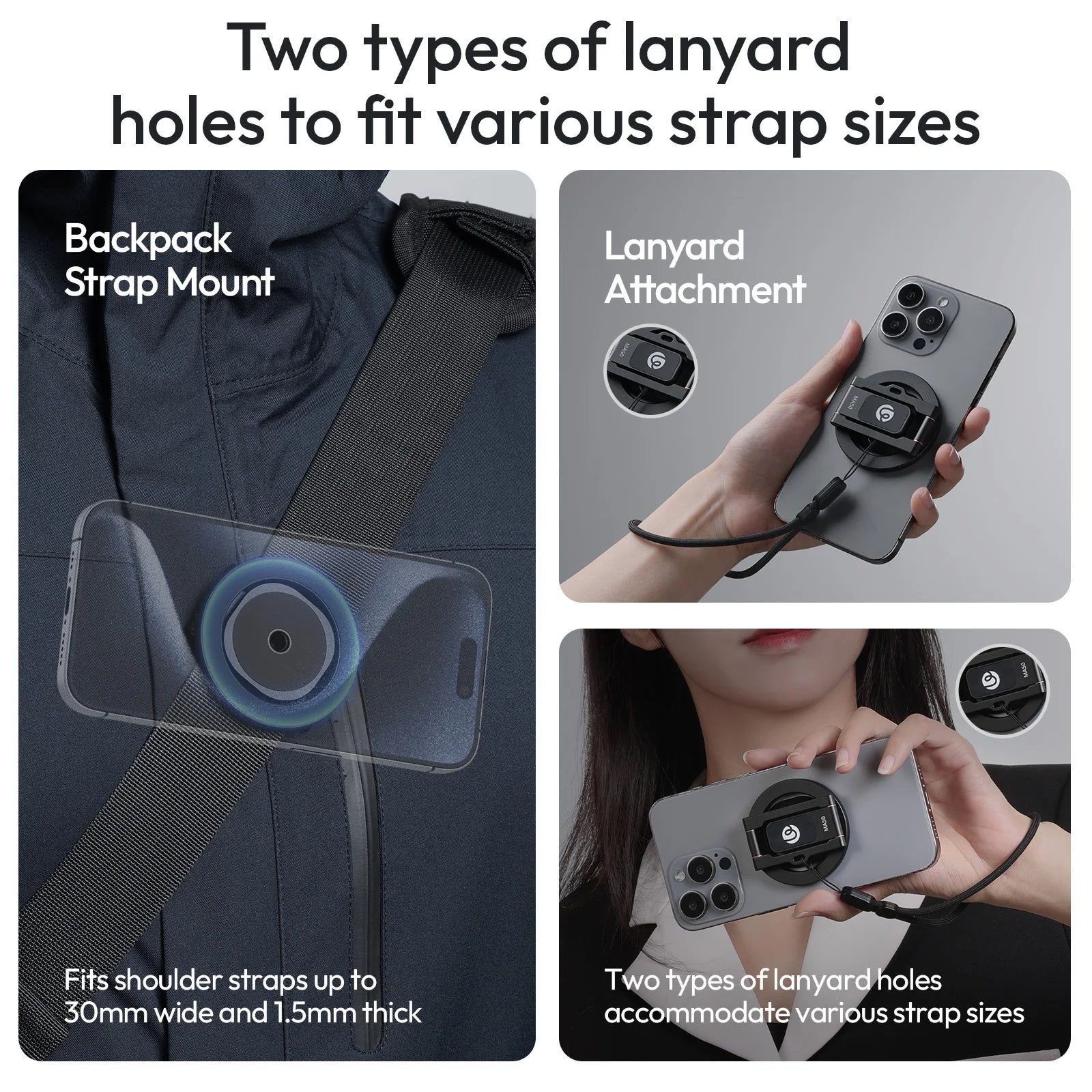 Ulanzi MA50 Magnetic Phone Holder - Foldable Mount for Tripods