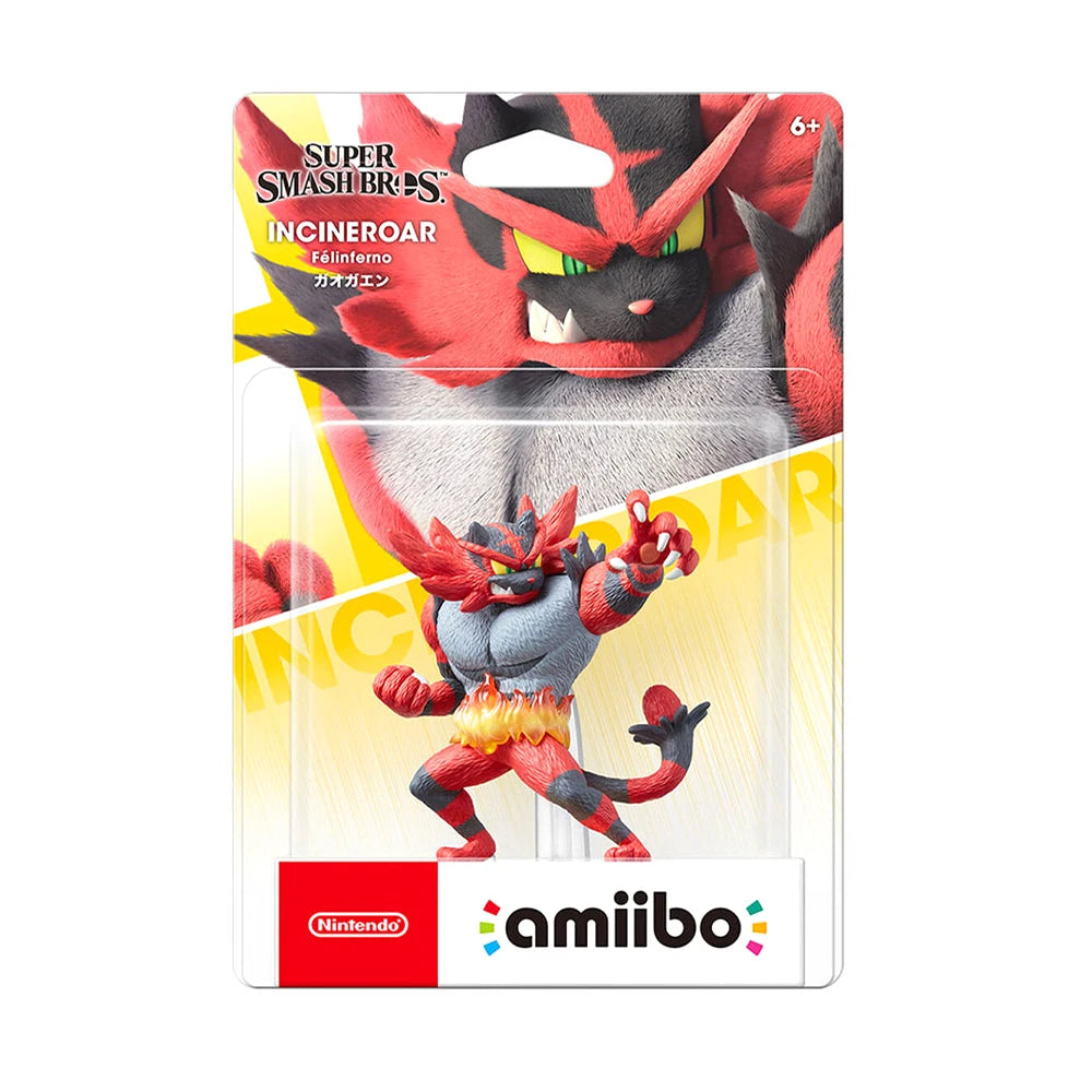 Nintendo Amiibo Incineroar Figurine for Super Smash Bros - Region Free