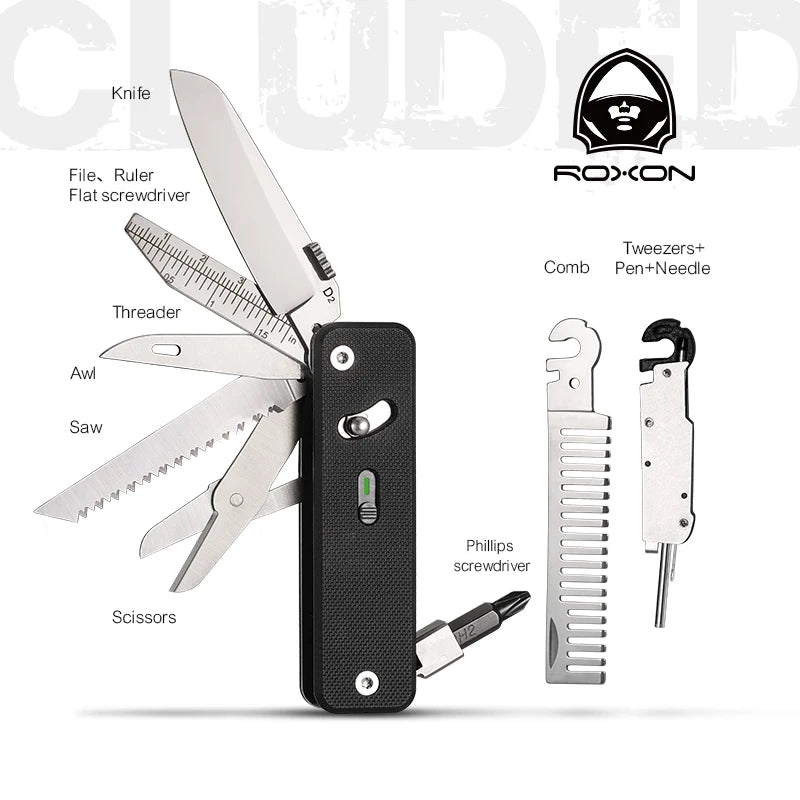 ROXON S503G Flex Companion Tool - Modular & Customizable with 8 Tools