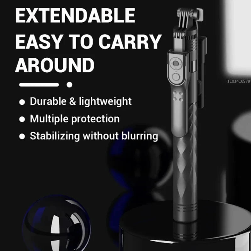 1.7M Wireless Selfie Tripod - Stable Shooting for Action Cameras & Smartphones