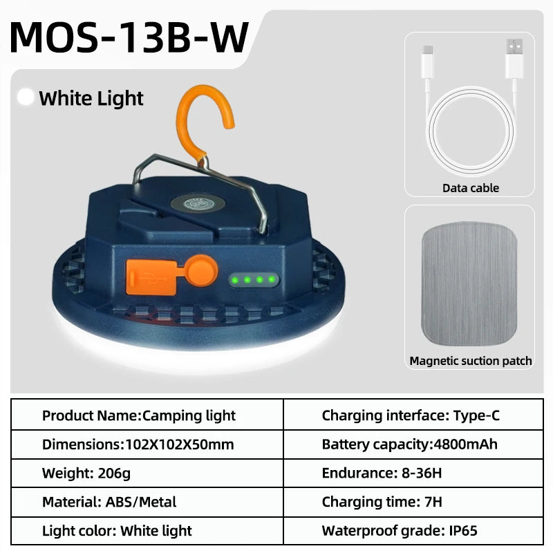 MOSLIGHTING Rechargeable Camping Lantern - Portable Emergency Light