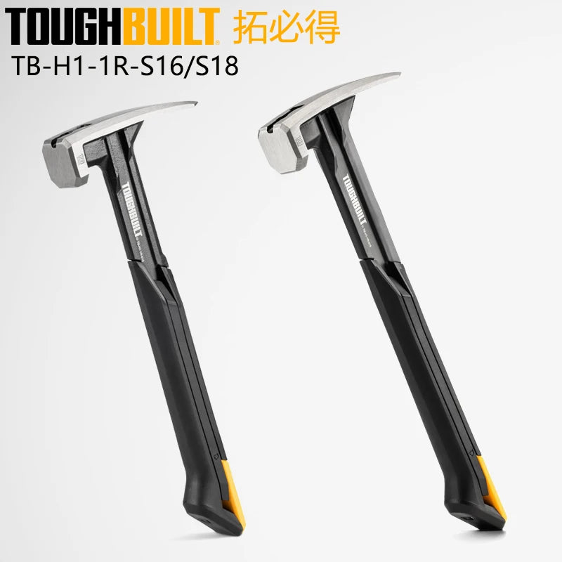 TOUGHBUILT 16 & 18 oz Steel Smooth Face Rip Hammers - Precision Tools