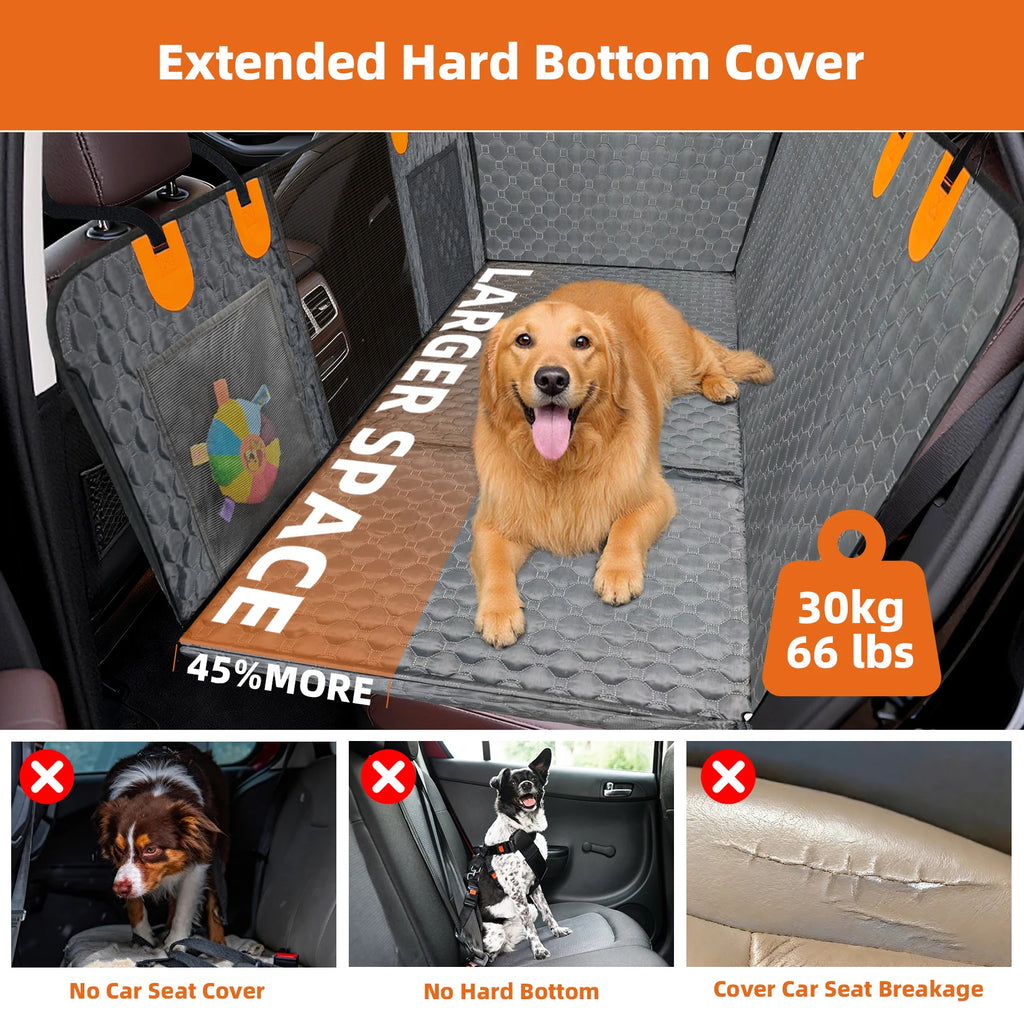 Bingopaw Back Seat Extender | Waterproof Dog Car Hammock & Protector