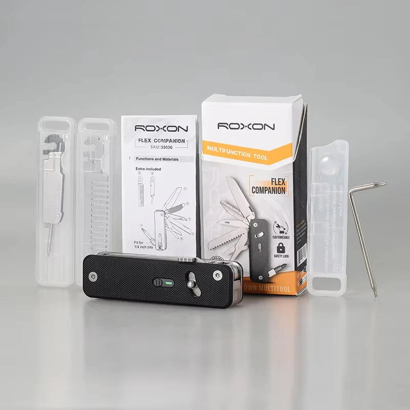 ROXON S503G Modular Pocket Tool - 8 Essential Tools Included