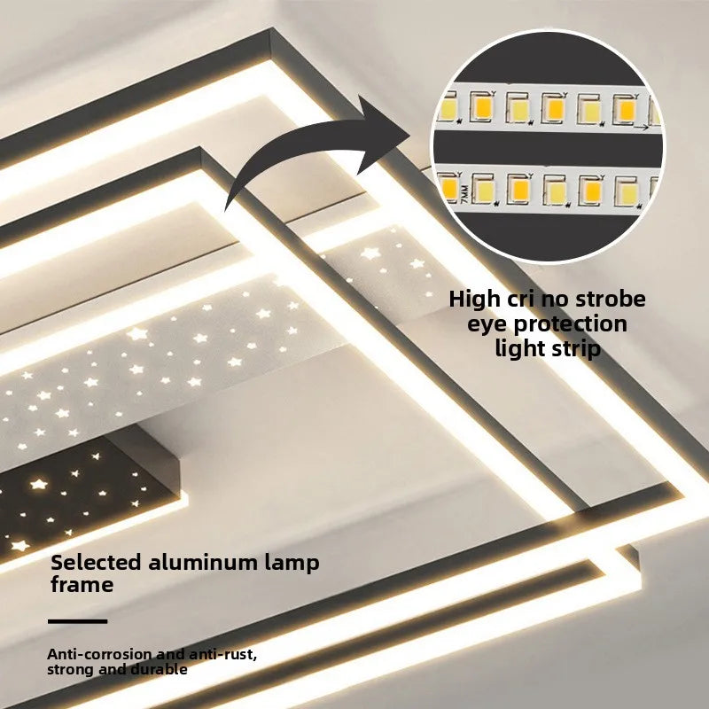 Elegant LED Ceiling Light - Modern Art Deco Design for Any Room