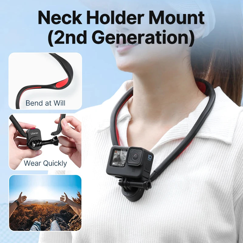 Ulanzi Go Quick II Magnetic Neck Holder for Action Cameras