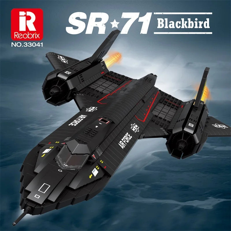 1775Pcs Military Blackbird Airplane Building Blocks - Creative Fun Toy Set