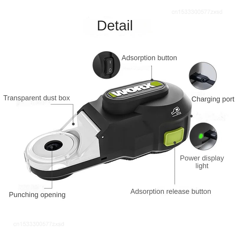 WORX WA1602 Powerful Dust Collector with Visual Dust Box & USB-C