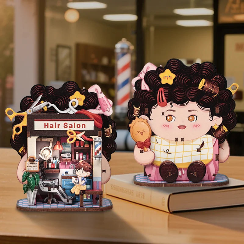 CUTEBEE Mini Store DIY Wooden Dollhouse Kit - Creative Crafting Fun