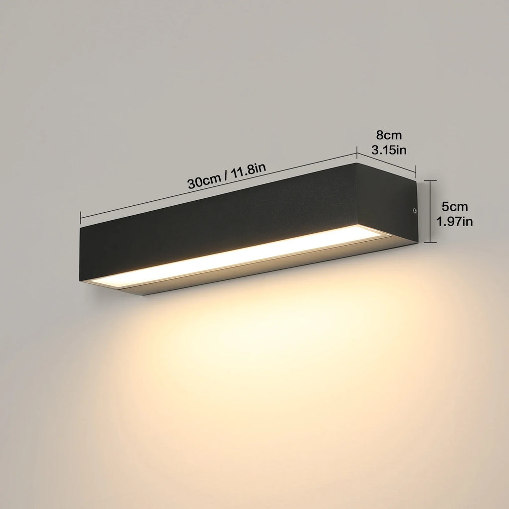 Modern Waterproof LED Wall Lamp for Outdoor Spaces