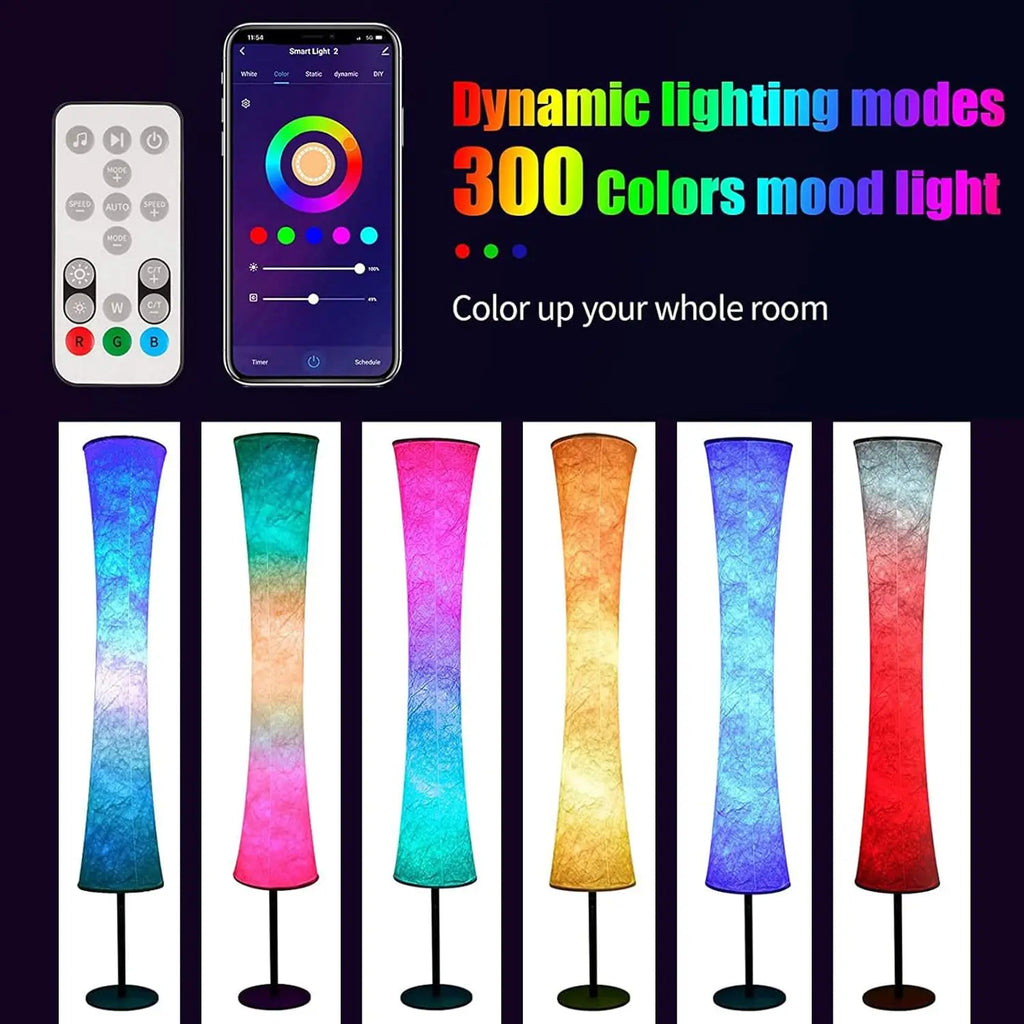 Smart RGB Floor Lamp - Tuya App Control & Alexa Enabled
