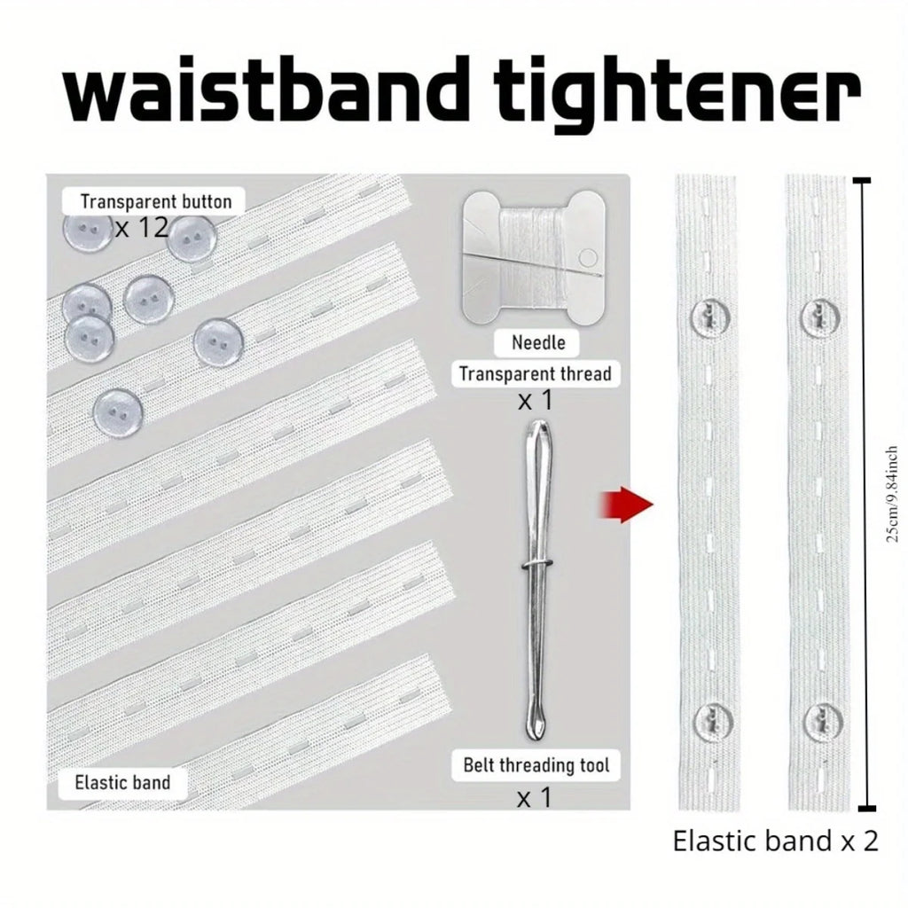 Adjustable Seamless Belt Tightener - 2 Piece Set