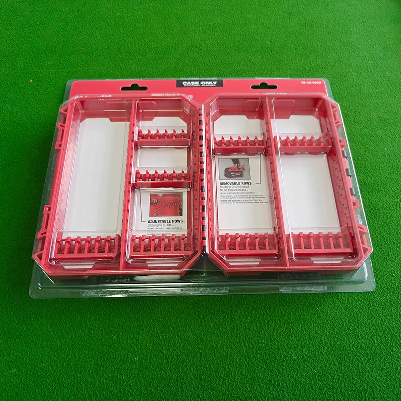Milwaukee 1/4 Inch Hex Shank Bits Organizer - Durable Storage Case