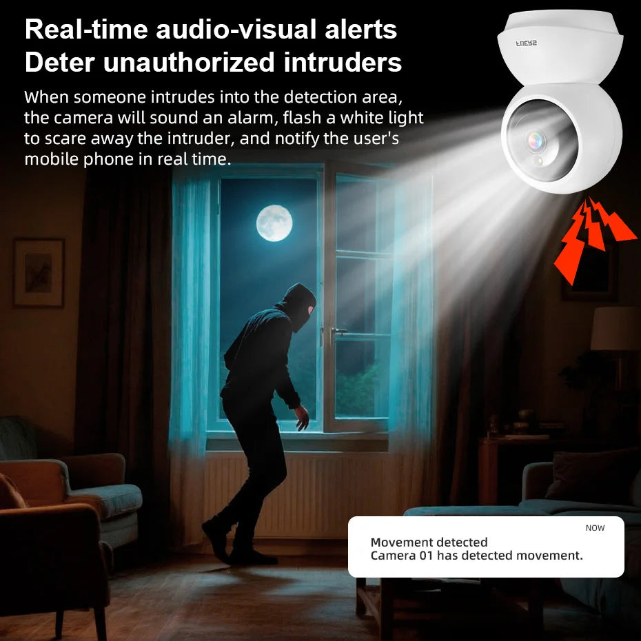 Fuers 5MP WiFi IP Camera - Smart Home Indoor Security Monitor