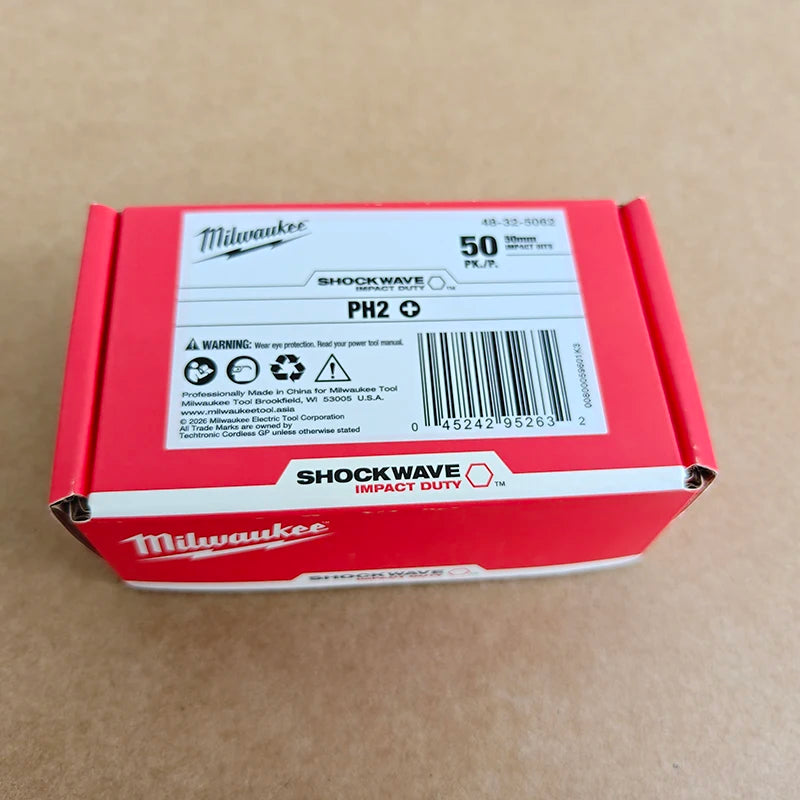 Milwaukee PH2 50mm Impact Duty Screwdriver Bits - 50 Pack